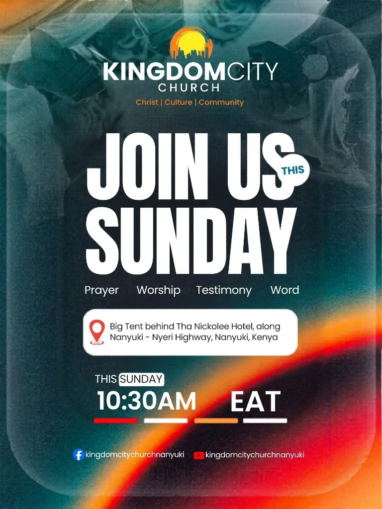 Sunday Service event poster